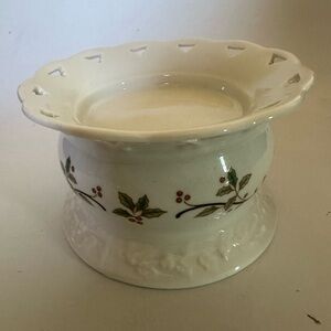 Mikasa china Holiday Lace
For Pillar Candle